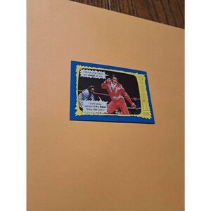 Vintage 1987 WWF Topps Trading Card 72 Honky Tonk Man Jimmy Hart Superstar Speak